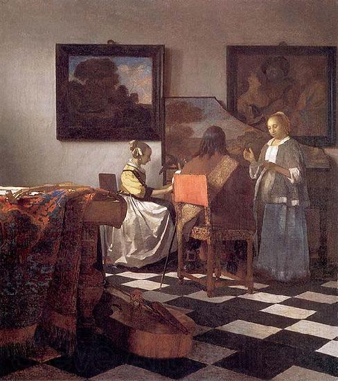 Johannes Vermeer The concert. Spain oil painting art